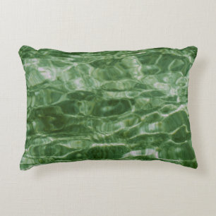 Abstract Green Water Decorative Cushion