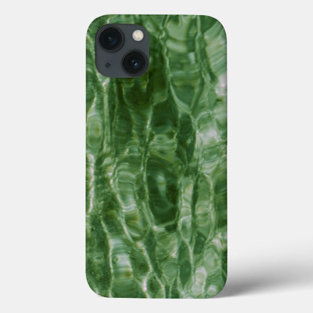 Abstract Green Water Ripples Case-Mate iPhone Case (Back)