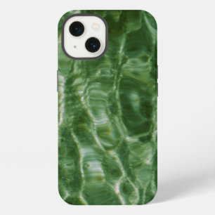 Abstract Green Water Ripples iPhone 13 Case