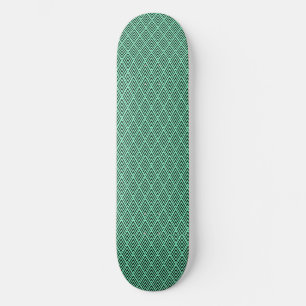 Abstract Green Wave Skateboard