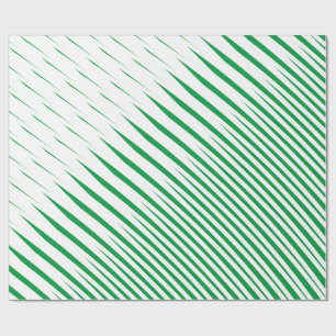 Abstract Green White Tropical Leaf Patterns Art Wrapping Paper
