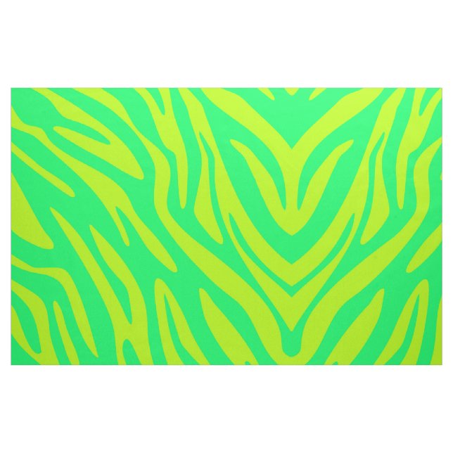 Abstract Green Zebra Fabric (Yard)
