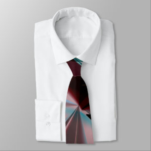 Abstract greenish to brown chocolate tie