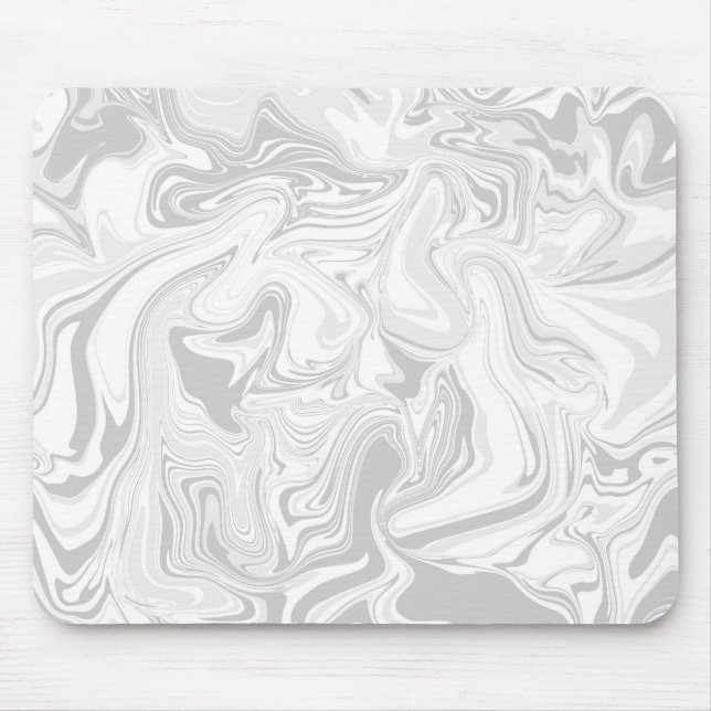 Abstract grey abstract  marble design. mouse mat (Front)