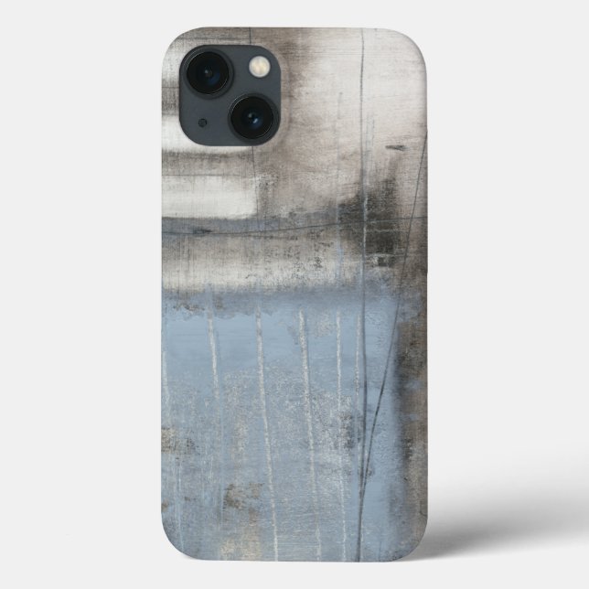 Abstract Grey & Blue Painting Case-Mate iPhone Case (Back)