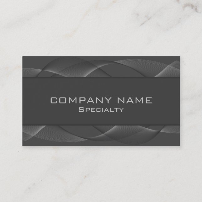 Abstract grey Business Cards (Front)