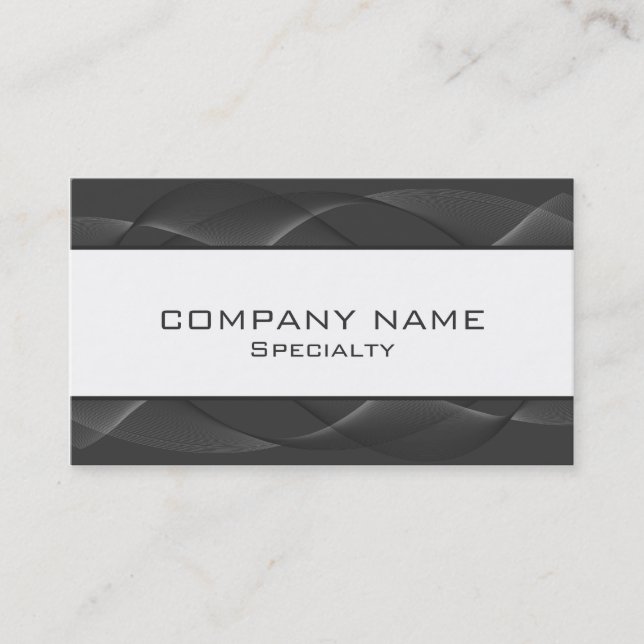 Abstract grey Business Cards (Front)