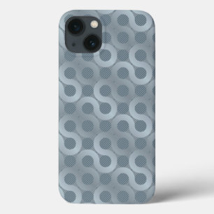 Abstract grey flow background iPhone 13 case