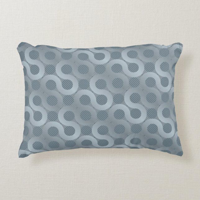 Abstract grey flow background decorative cushion (Front)