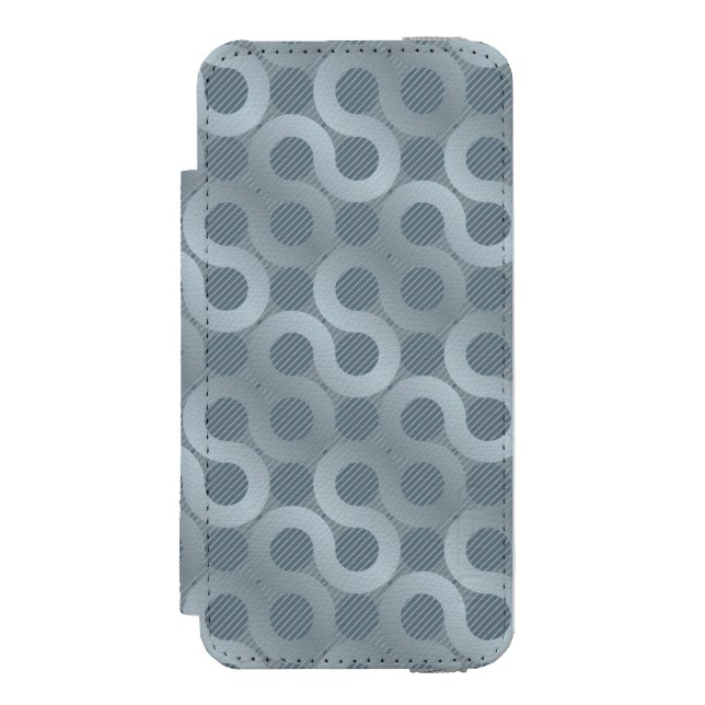 Abstract grey flow background incipio iPhone wallet case (Folio Front)