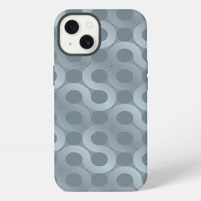 Abstract grey flow background iPhone case (Back)