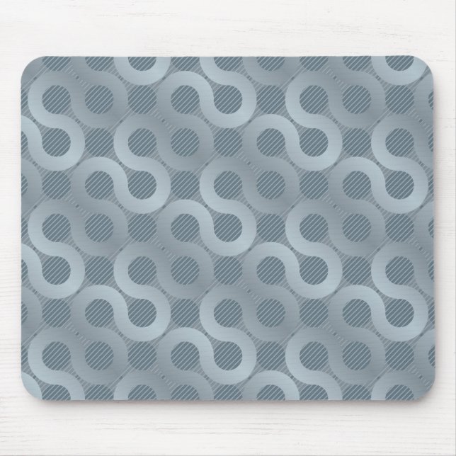 Abstract grey flow background mouse mat (Front)