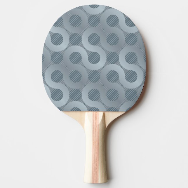 Abstract grey flow background ping pong paddle (Front)