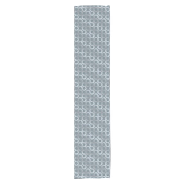 Abstract grey flow background short table runner (Front)