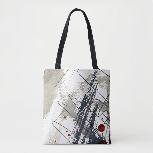 Abstract grunge background, ink texture. 2 tote bag (Front)