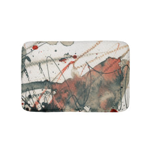 Abstract grunge background, ink texture. 5 bath mat