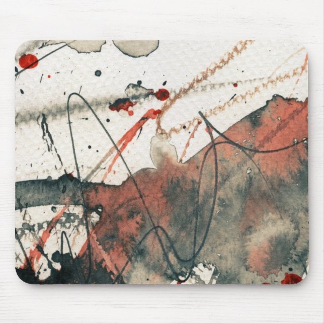 Abstract grunge background, ink texture. 5 mouse mat (Front)