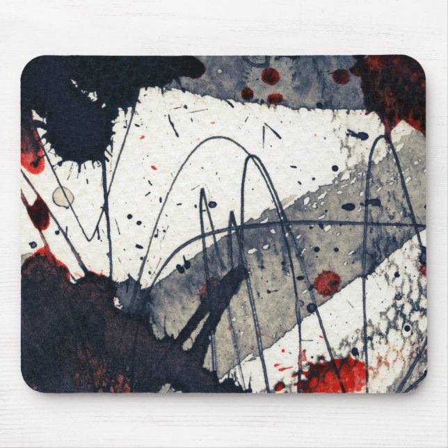 Abstract grunge background, ink texture. mouse mat (Front)