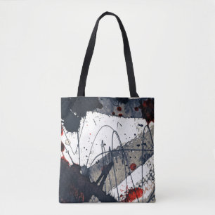 Abstract grunge background, ink texture. tote bag