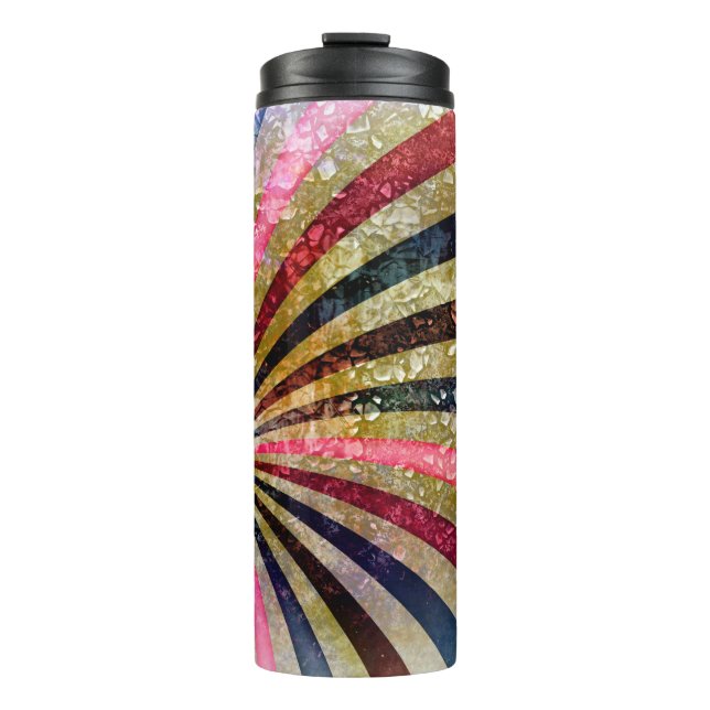 abstract grunge background patternabstract, aged,  thermal tumbler (Front)