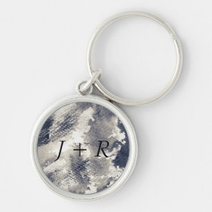 Abstract grunge background. Watercolor, ink Key Ring