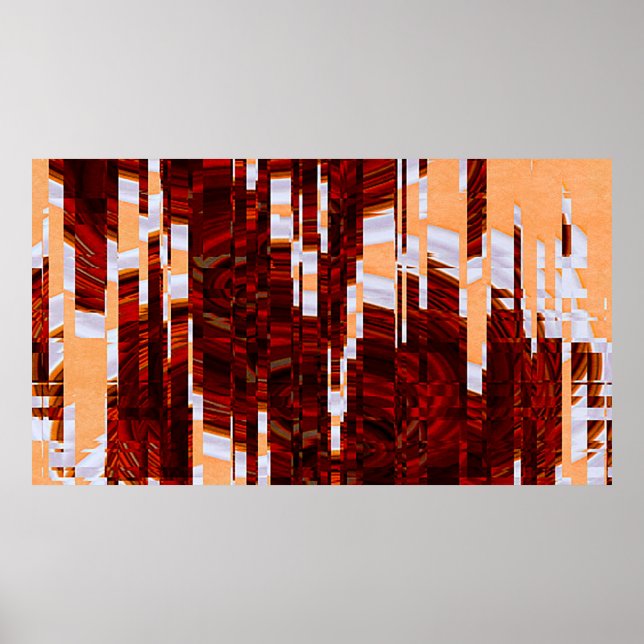 abstract grunge background with glitch effectabstr poster (Front)