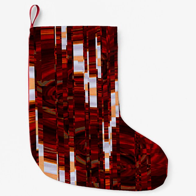 abstract grunge background with glitch effectabstr small christmas stocking (Front)