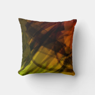 Abstract Grunge Effect Pillow