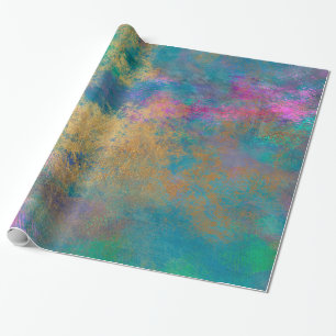 Abstract grunge gold textures wrapping paper
