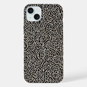 Abstract grunge metal texture iPhone 15 plus case