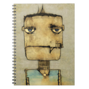 Abstract Grunge Robot Face Notebook