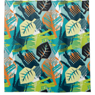 Abstract Grunge: Rough Seamless Surface. Shower Curtain