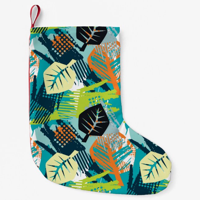 Abstract Grunge: Rough Seamless Surface. Small Christmas Stocking (Front)