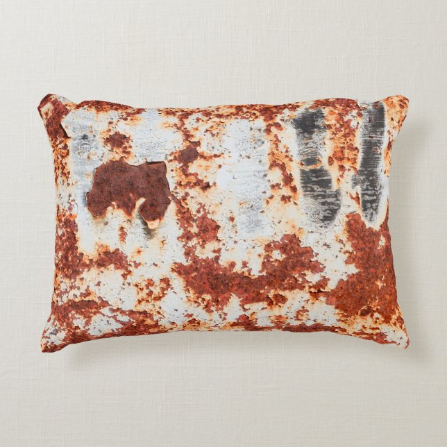 abstract grunge rust texture background decorative cushion (Front)