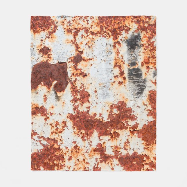 abstract grunge rust texture background fleece blanket (Front)
