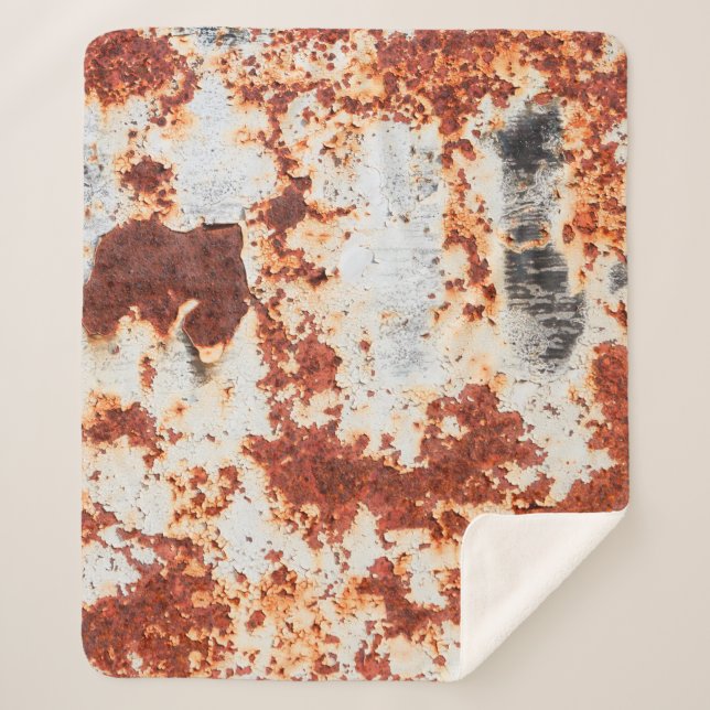 abstract grunge rust texture background sherpa blanket (Front)
