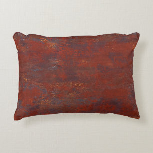 Abstract grunge rusty texture: realistic stucco decorative cushion