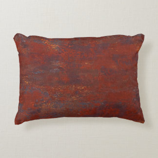 Abstract grunge rusty texture: realistic stucco decorative cushion
