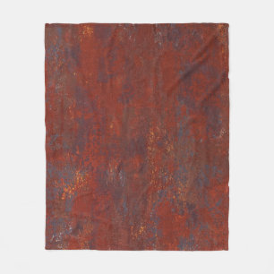 Abstract grunge rusty texture: realistic stucco fleece blanket