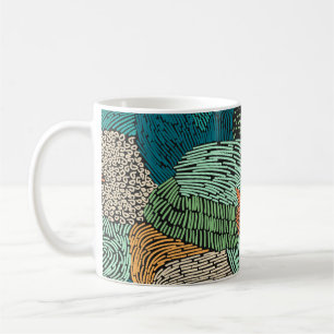 Abstract Grunge: Seamless Pattern Design. Coffee Mug