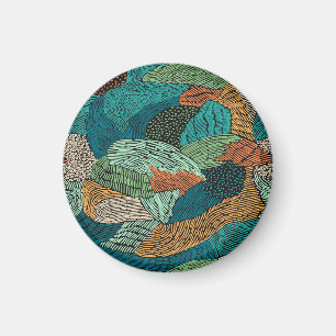 Abstract Grunge: Seamless Pattern Design. Magnet