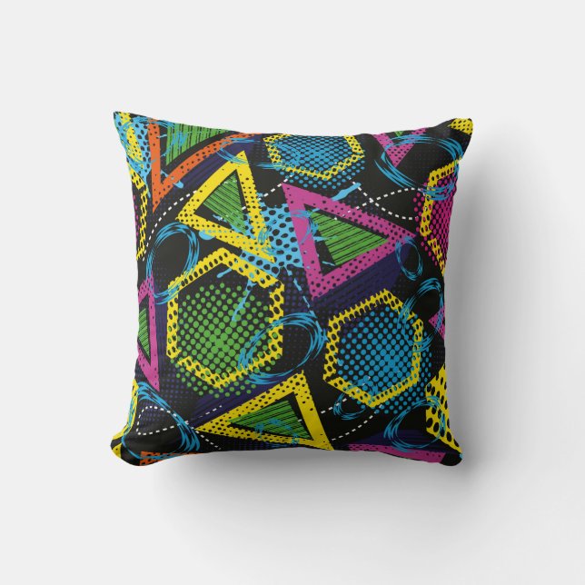 Abstract grunge sport pattern children. Creative s Cushion (Front)