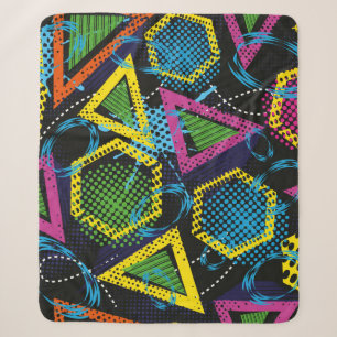 Abstract grunge sport pattern children. Creative s Sherpa Blanket
