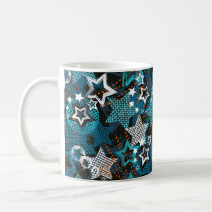 Abstract grunge star pattern Creative the backgrou Coffee Mug