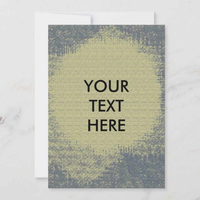 Abstract Grunge Tetxure Blank Invitation (Front)