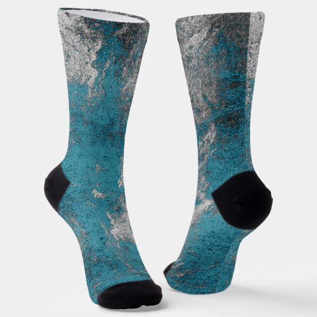 Abstract grunge texture socks (Angled)
