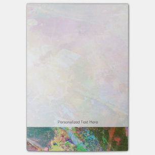 Abstract grunge texture with watercolor paint 3 post-it notes