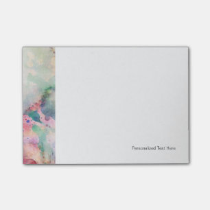 Abstract grunge texture with watercolor paint post-it notes
