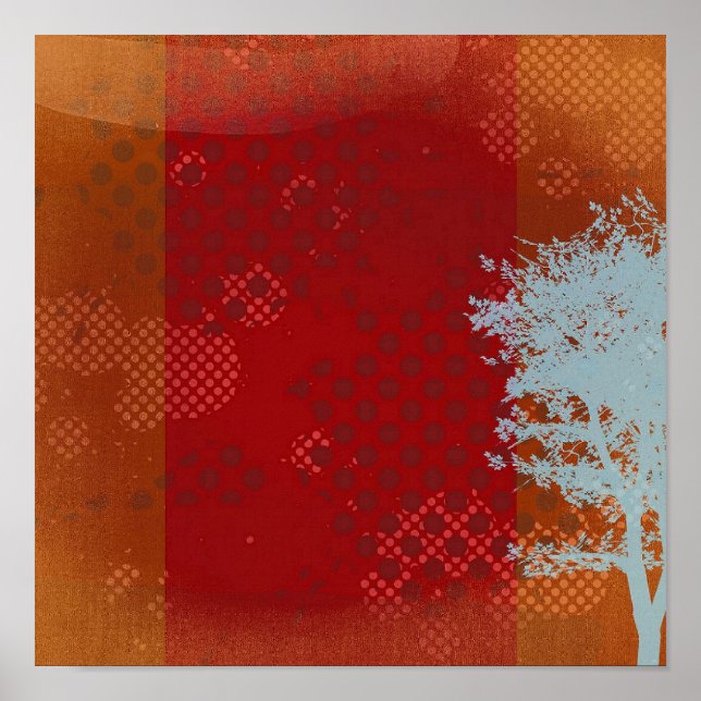 Abstract Grunge Tree Canvas Print (Front)