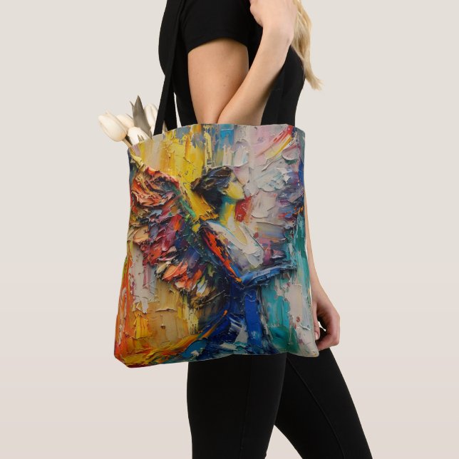 Abstract Guardian Angel Tote Bag (Close Up)